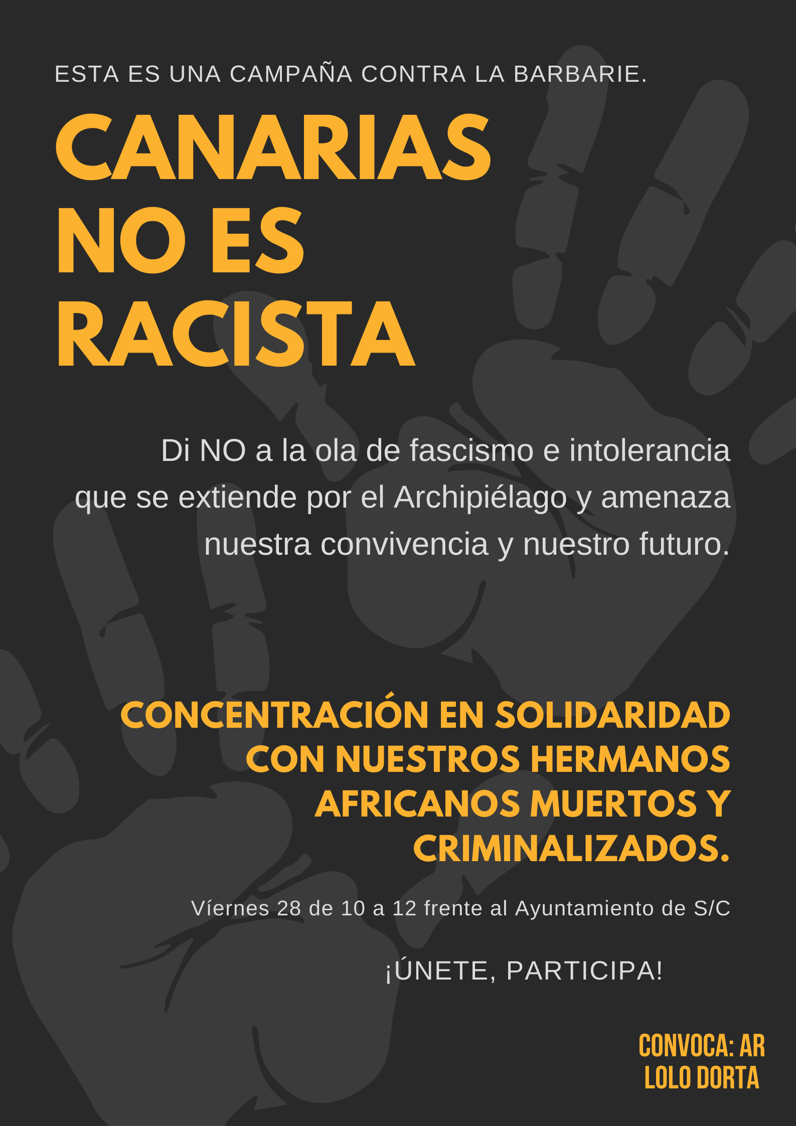 CANARIAS NO ES RACISTA